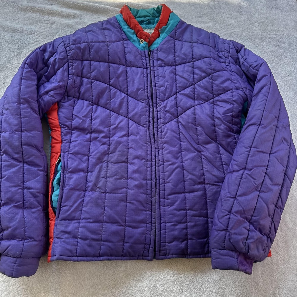 Vintage Saks Fifth Avenue Jacket Mens Medium Quilted Full Zip Retro 80s 90s‎